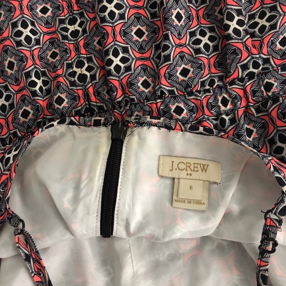 J. Crew pink & navy geometric sundress w/ pockets - Picture 4 of 4